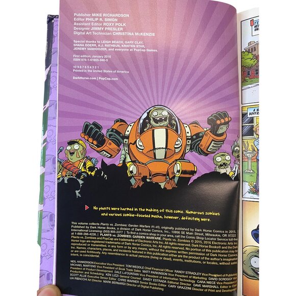 Plants Vs. Zombies Hardcover Graphic Novels Book Lot Of 3 Paul Tobin - Picture 11 of 16